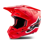 Kaski motocyklowe - Kask Cross Alpinestars SM5 Corp CzerwonyS - miniaturka - grafika 1