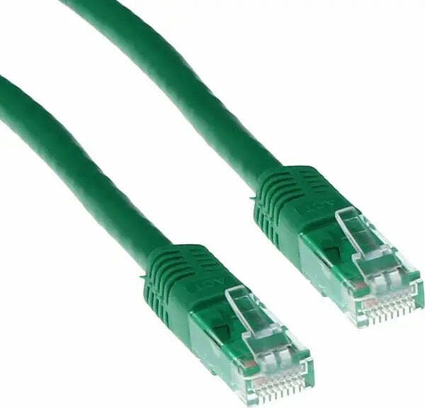 Kabel sieciowy ACT U/UTP, CAT 6, RJ-45 - RJ-45, 5,0 m, żyły miedziane, zielony, opakowanie zbiorcze