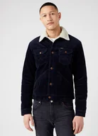 Kurtki męskie - Wrangler 124Mj Męska Kurtka Przejściowa Sherpa Sztruksowa W4Ms88114-L - miniaturka - grafika 1