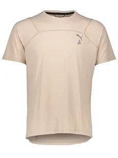 Puma Koszulka funkcyjna "Seasons" w kolorze beżowym - Koszulki sportowe męskie - miniaturka - grafika 1
