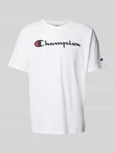 Koszulki męskie - T-shirt z nadrukiem z logo - miniaturka - grafika 1