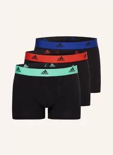 Majtki damskie - Adidas Bokserki Active Flex Cotton, 3 Szt. blau - grafika 1
