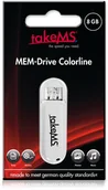 Pendrive - Pendrive TakeMs MEM-Drive Colorline NT, 8GB pamięć USB Typu-A 2.0 Biały 94270 - miniaturka - grafika 1