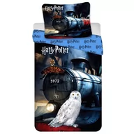 Pościel dla dzieci - Harry Potter Hedwiga Bawełniana pościel, granatowy komplet pościeli 140x200cm, OEKO-TEX - miniaturka - grafika 1