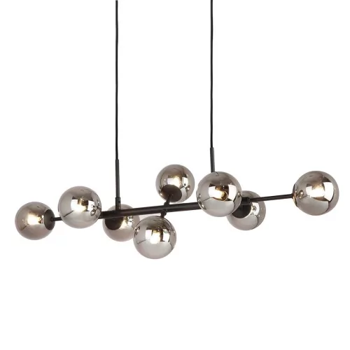 Italux Modernistyczna LAMPA wisząca ERIMIDA loftowa OPRAWA szklane kule zwis czarny PND-2244-8A-BL