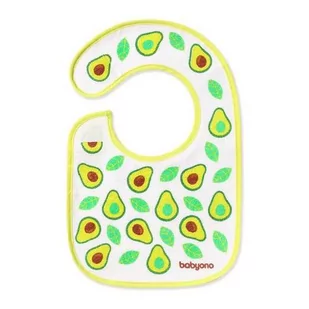BabyOno Śliniak frotte 20x30cm Avocado 3m+, 1szt. - Śliniaki i fartuszki - miniaturka - grafika 1
