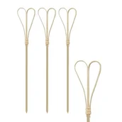 Naczynia i sztućce jednorazowe - Bambusowe patyczki Heart 18cm 100szt - miniaturka - grafika 1