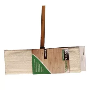 Myjka + kij drewno lakierowane Bamboo - Miotły, szufle, mopy - miniaturka - grafika 1