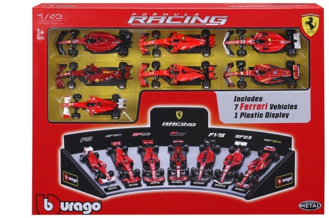 Bburago BBU 1:43 Formula 7pak Ferrari F1 36864
