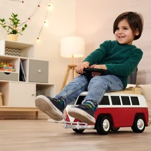 BIG Jeździk Volkswagen Van Samochód Auto dla Dzieci + Dźwięk - Jeździki dla dzieci - miniaturka - grafika 4