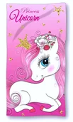 Okrycia kąpielowe dla dzieci - Ręcznik szybkoschnący kąpielowy Unicorn Jednorożec 70x140 Microfibra - miniaturka - grafika 1