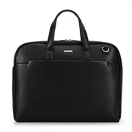 Torebki damskie - Męska torba z kieszenią na laptopa 15’’ czarna - miniaturka - grafika 1