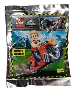 Lego Jurassic World Zestaw - Owen With Motorcycle 122114 Polybag Klocki - Klocki - miniaturka - grafika 1