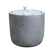 Fontanny ogrodowe - Fontanna dekoracyjna do ogrodu LED konglomeratowa - miniaturka - grafika 1