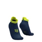 Skarpetki sportowe męskie - COMPRESSPORT Skarpetki do biegania krótkie ProRacing Socks V4 blues/green sheen - miniaturka - grafika 1