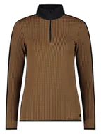 Bluzy damskie - CMP Bluza polarowa w kolorze jasnobrązowo-czarnym - miniaturka - grafika 1