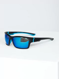 Okulary przeciwsłoneczne - Niebieskie okulary przeciwsłoneczne Denley MIAMI6 - grafika 1
