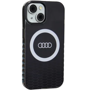 Audi IML Big Logo MagSafe Case iPhone 15 / 14 / 13 6.1" czarny/black hardcase AU-IMLMIP15-Q5/D2-BK - Etui i futerały do telefonów - miniaturka - grafika 6