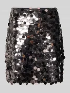 Spódnice - Spódnica mini z cekinowym obszyciem model ‘JADEL’ - miniaturka - grafika 1