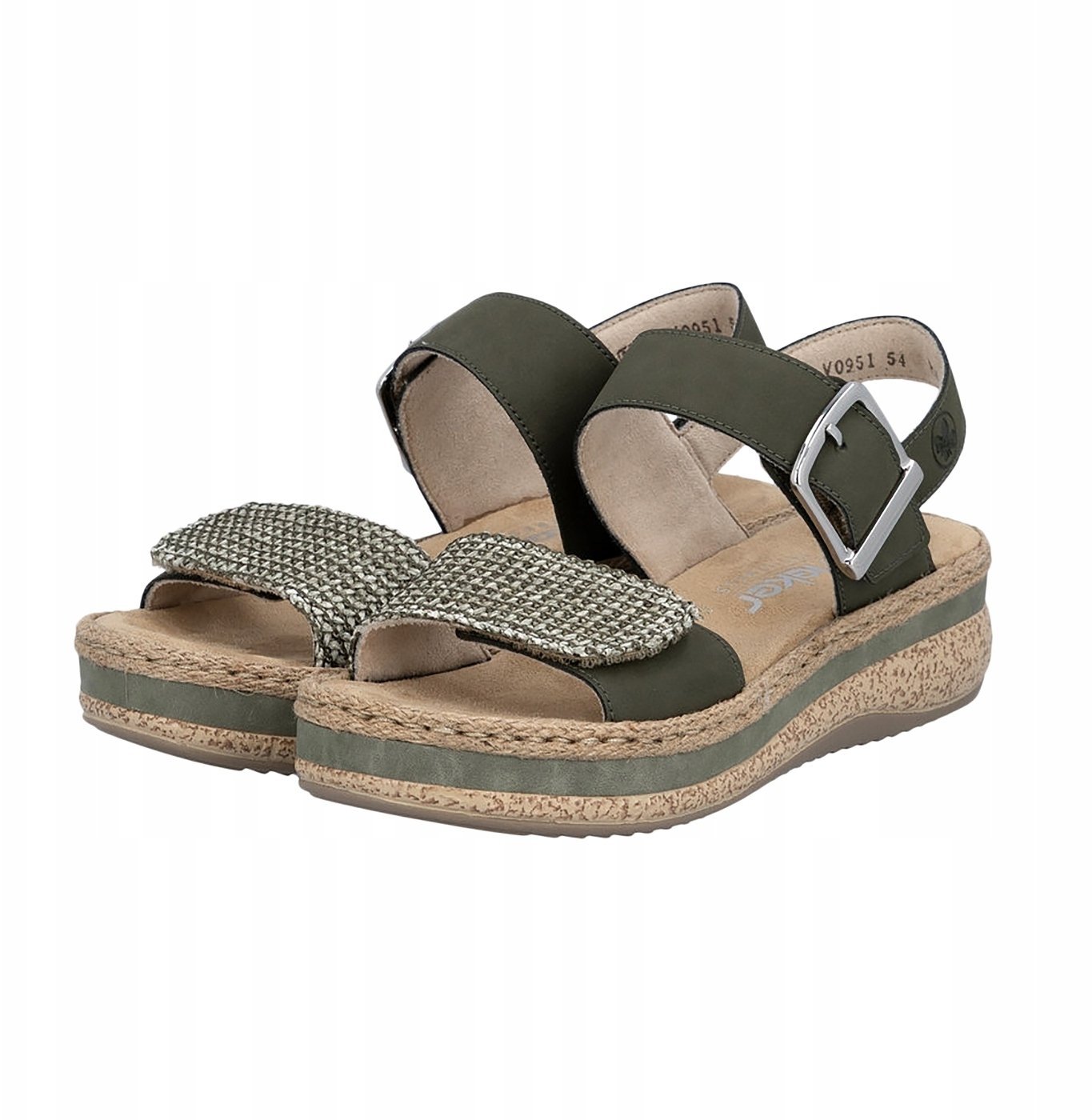 Rieker Sandals Zielone 41 V0951-54