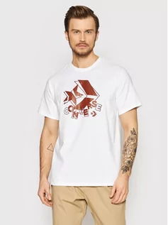 Koszulki i topy damskie - Converse T-Shirt 10022944-A02 Biały Standard Fit - grafika 1
