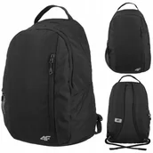 Plecaki szkolne i tornistry - Plecak 4f Szkolny Sportowy Miejski Turystyczny Męski Damski 20l Czarny - miniaturka - grafika 1