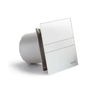 Wentylatory sufitowe - Sapho Cata E - Wentylator łazienkowy osiowy z timerem E-150 GT, 21W, rura 150 mm, biały 00902100 - miniaturka - grafika 1