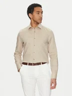 Koszule męskie - BOSS Koszula H Hank Kent C1 214 50490234 Beżowy Slim Fit - miniaturka - grafika 1