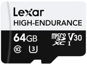 Karty pamięci - Lexar High-Endurance 64 GB MicroSDXC UHS-I Klasa 10 - miniaturka - grafika 1