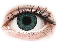 Soczewki kontaktowe - FreshLook ColorBlends Brilliant Blue - zerówki (2 soczewki) - miniaturka - grafika 1