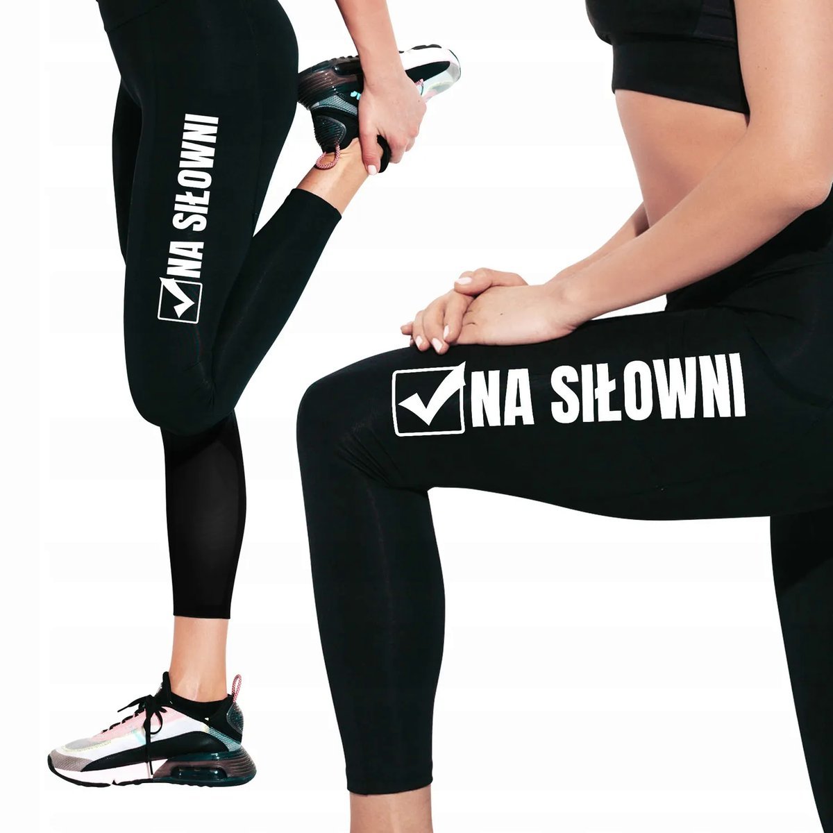 LEGGINSY Sportowe Damskie na SIŁOWNIĘ WZORY S/M