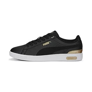 Trampki damskie - PUMA Damskie trampki Vikky V3 Space Metallics, Puma Black Puma Gold Puma White, 40.5 EU - grafika 1