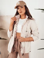 Kurtki damskie - Kurtka parka damska CORMIS beżowa Dstreet TY4268-XXL - miniaturka - grafika 1
