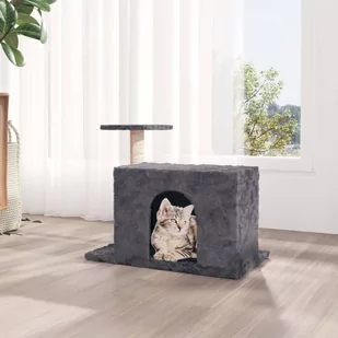 Lumarko Drapak dla kota z sizalowym słupkiem, ciemnoszary, 51 cm! - Drapaki dla kotów - miniaturka - grafika 1