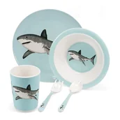 Zestawy naczyń dla dzieci - Zestaw naczyń dla dzieci 5 szt. Sharks – Rex London - miniaturka - grafika 1