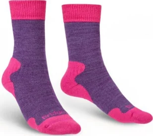 Bridgedale Skarpety trekkingowe Explorer Heavyweight Merino Comfort purple LD 35-37 - Skarpety termoaktywne - miniaturka - grafika 1