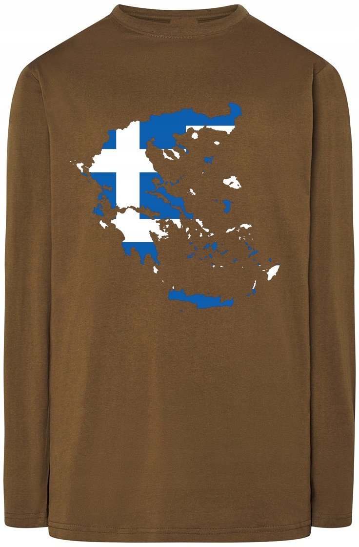 Grecja Flaga Bluza Longsleeve Modna Rozm.S