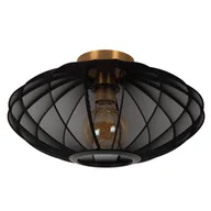 Lampy sufitowe - Sypialniana lampa sufitowa Corina 03147/40/30 Lucide klosz siatka złota czarna - miniaturka - grafika 1