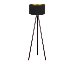 Brilagi - Lampa podłogowa VELVET 1xE27/60W/230V wenge/czarna - Lampy stojące - miniaturka - grafika 1