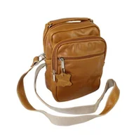 Torby męskie - Torba męska skórzana MAGRE (PL) Pionowa Skóra Naturalna EDEK DeLuxe KARMELOWY 22 x 16 x 8 [cm] - miniaturka - grafika 1