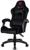 Fotele gamingowe - Fotel obrotowy gamingowy HERO ENZO BLACK ALCANTARA krzesło do biurka - miniaturka - grafika 1