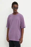 Koszulki męskie - Vans t-shirt bawełniany męski kolor fioletowy gładki VN000G51CIF1 - miniaturka - grafika 1