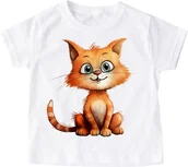 Koszulki dla dziewczynek - Koszulka z kotem dla dziecka KOTECZEK3 - miniaturka - grafika 1