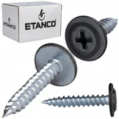 Wkręty - Wkręty podkładkowe do drewna 4,2x 25 mm RAL 9005 250 szt. Etanco GM-S - miniaturka - grafika 1