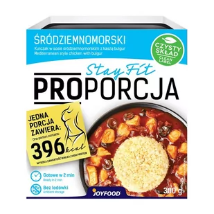 JoyFood Kurczak w sosie śródziemn. z kaszą bulgur 300 g - Szybkie dania obiadowe - miniaturka - grafika 1