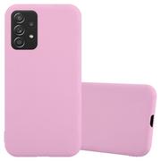 Etui i futerały do telefonów - Pokrowiec Do Samsung Galaxy A52 (4G / 5G) / A52s Etui w CANDY RÓŻOWY TPU Silikon Obudowa Case Cover Ochronny Plecki Cadorabo - miniaturka - grafika 1