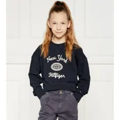 Bluzy dla dziewczynek - Tommy Hilfiger Bluza | Regular Fit - miniaturka - grafika 1