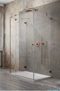 Radaway Essenza Pro Brushed Copper Kdj+S kabina 80x80x80cm lewa szczotkowana miedź 10097380-93-01L/10098080-01-01/10098080-01-01 - Kabiny prysznicowe - miniaturka - grafika 1