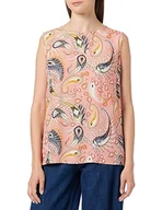 Bluzki damskie - Sidona Damska bluzka bez rękawów 10130402, różowa wielokolorowa, S, Różowy, wielokolorowy., S - miniaturka - grafika 1