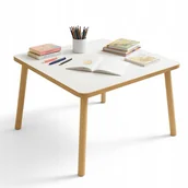 Zestawy mebli dla dzieci - Stolik dla Dzieci Duży 74x 74x 47 Cm Stół Drewniany do Pokoju Dziecka Mdf - miniaturka - grafika 1